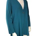 J.Jill  Wearever Collection Womens Size XL Teal Cardigan Sweater Single Button Photo 9