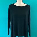 1. State  Sylvia Knit twist back crew tunic sweater oversized in black in size xxs Photo 1