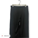 Lulus  Womens Satin Straight Leg Pants Black Side Zip Dressy M New Photo 4