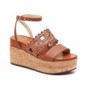 Jessica Simpson Brown Callri Wedge Sandals Size 10 Photo 0