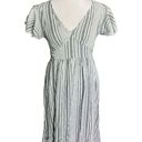 a.n.a NWT Womens .n.a. Erin Vertical Stripe Midi V Neck Dress - Sz XS Photo 0