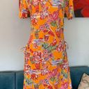 ZARA New NWT  Women Dress Size Small S Tropical Print Adjustable Cut Out Sides Photo 7