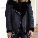 ZARA Faux Leather Motto Jacket Photo 0