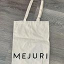 Mejuri  NEW Tote Bag Logo Neutral Cotton Canvas Small/Medium 13x16” Photo 6