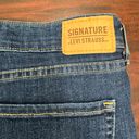 Levi's Signature By Levi’s Mid-Rise Straight Denim Dark Wash Jeans Size 12 Short Photo 3