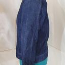 Anne Klein  Blue Suede Leather Jacket - Size Small Photo 2