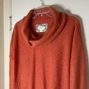 Anthropologie  Maeve Addie Ruffled Hacci Orange cowl neck Sweater size XS Photo 2