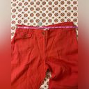 Loft NWT  100% Linen Flare Wide Leg Pants Coral Pink Size 6 Photo 5