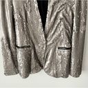 ALL SAINTS Leigh Sequin Embellished Blazer in Gray Sz 0 US Photo 3