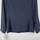 Rafaella  Petites Navy Blue Nautical Single Breasted Suit Blazer 10P NWT Photo 13