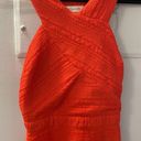 Sugar Lips  textured orange halterneck sun dress Photo 1