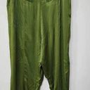 Anthropologie  Diandra Green Satin Pleated Joggers Size 16. B-3 Photo 9