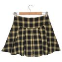 Hot Topic New  Skirt Womens S Plaid Pleated Mini Snap Front Academia Black Photo 2