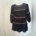 American Eagle  black embroidered long sleeve dress size XS Photo 13