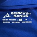 Bermuda 6.  Sands Cobalt Blue V-Neck Women’s Short Sleeve Wick Away Golf Shirt-Sm Photo 8