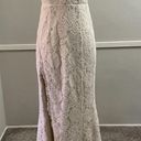 Fame and Partners  Dandelion Dress Gown Maxi Lace Cream Champagne Size 2 Photo 3