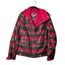 Sims Womens Winter Ski Snowboard Jacket Coat Aztec Chevron Print Small Pink VTG Photo 0