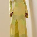 Alexis  Serena Dress in Lime Waves XSmall New Womens Long Maxi Gown Photo 9