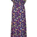 Romeo + Juliet Couture NWT Purple Pink Multi Tropical Floral Maxi Dress Banana Leaves Hibiscus New Photo 0