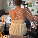 American Eagle flowy off-white tank Photo 4