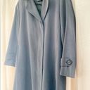 Gallery  Petite Charcoal Gray Black Long Trench Coat Size 6P Photo 1