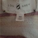 Lou & grey  funnel neck pullover. Size M. Three-quarter sleeve tan cream beige Photo 6