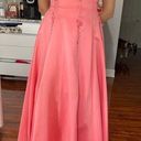 Cache Women’s Vintage pink rhinestones strapless  prom dress size 9/10 Photo 0