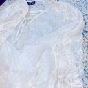 Angie  top ivory color sheer Swiss dot size medium Photo 4