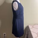 DKNY  navy blue keyhole front scuba sleeveless stretch dress Photo 9