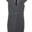 Rebecca Taylor  Sheath Dress Gray Angled Waist Detail women’s size 6 Photo 0