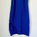 The Vanity Room NEW  High Neck Tulip Hem Dress in Royal Blue - Size: Medium Photo 3