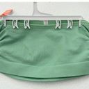 Colsie Women's Ruched Rib Bandeau Bra L Green Size L Photo 4