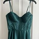 Macy's Dark Green Prom Dress Photo 0