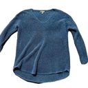 a.n.a . Women’s Knit Pullover Sweater with Sparkles, Hi-Lo Hem in Navy - Large Photo 0