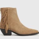 ALLSAINTS 💕💕 Layla Suede Fringe Boots ~ Cognac Sand Brown ~ 38 NWT (No Box) Photo 2