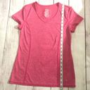 Danskin  Now Womens Pink Semi-fitted V-neck  Sz S Photo 6