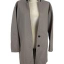 Rag and Bone New  Clifton Virgin Wool Snap Coat Jacket Light Grey Size 4 Career Job Photo 3