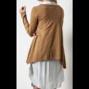 Umgee Womens  Mocha Layering Sweater - Sz M Photo 2