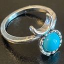 The Moon Turquoise stone ring size 4 Photo 1