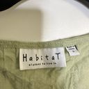 Habitat  cotton light green crinkle textured sleeveless blouse size small Photo 2