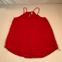 No Bo Flowy Tank Top Womens Sz Small Red Lightweight Top Photo 0