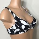 Anne cole  black & white floral bikini set. NWT Photo 10