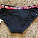 Jag jeans NEW NWT  Solid Black Pink White Belted Floral Y2K Bikini BOTTOM Small Photo 6