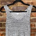 CAbi  488 Black & White Knit Sleeveless Sweater Tank Top Women's Size Small Photo 2