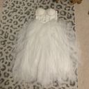 White Tulle Dress Size M Photo 2