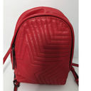 Botkier  Red Quilted Leather Star Moto Mini Backpack Crossbody Bag Photo 9