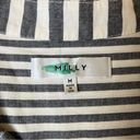 Milly  Grey Stripe Sleeveless Button Down Shirt Photo 6