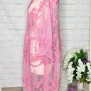 LC Lauren Conrad Lauren Conrad Pink Lace Kimono Photo 4