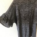 Brooks Bobbie  Dark Grey Ruffle Sleeve Top Size 2x Photo 4