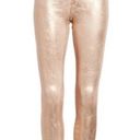 L'Agence NWT  Margot in Petal & Light Rose Gold Foil High Rise Skinny Jeans 28 Photo 3